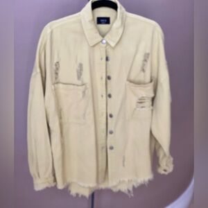 Vici Yellow Button-up Shirt/Jacket